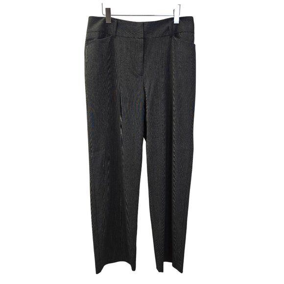 Chico's Wide Leg Pinstripe Trouser Pants Size Chico's 3/XL - Picture 1 of 5
